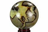Polished Septarian Sphere - Madagascar #122930-1